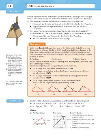 1.3 Dreiecke konstruieren - C.C. Buchner