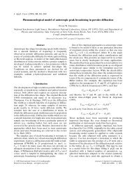 Phenomenological model of anisotropic peak broadening ... - CCP14