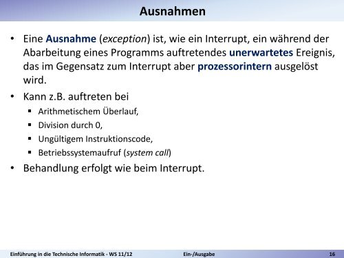 Ein-/Ausgabe – Eine kurze Einführung