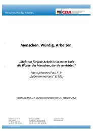 Menschen. Würdig. Arbeiten. - CDA