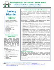 Anxiety Disorder - Colorado Department of Education