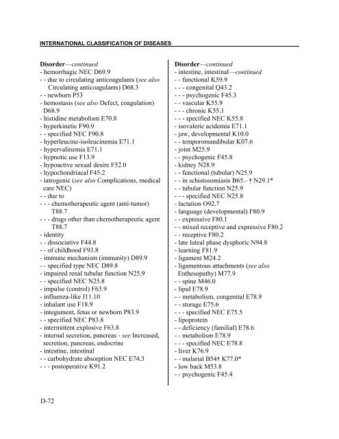 Instruction manual part 2e, vol 3: ICD-10 index