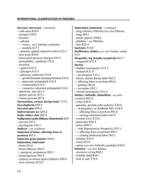 Instruction manual part 2e, vol 3: ICD-10 index