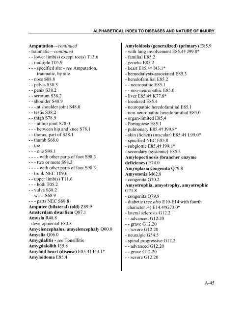 Instruction manual part 2e, vol 3: ICD-10 index