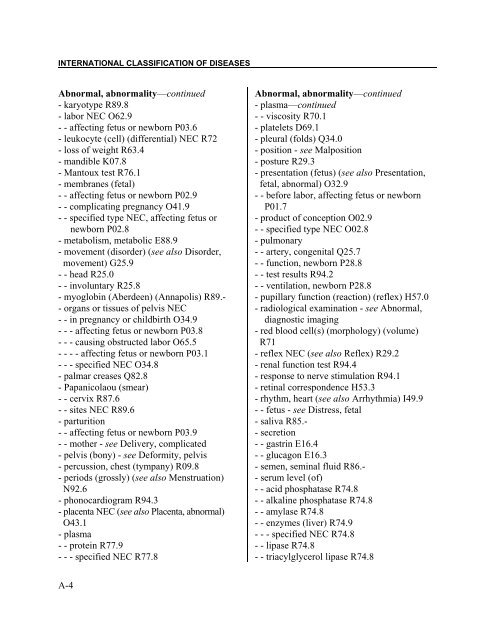 Instruction manual part 2e, vol 3: ICD-10 index