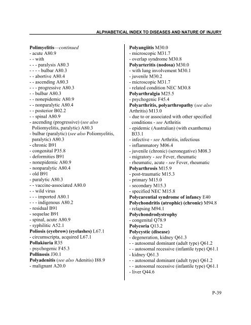 Instruction manual part 2e, vol 3: ICD-10 index