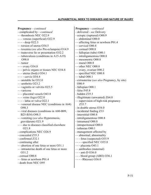 Instruction manual part 2e, vol 3: ICD-10 index