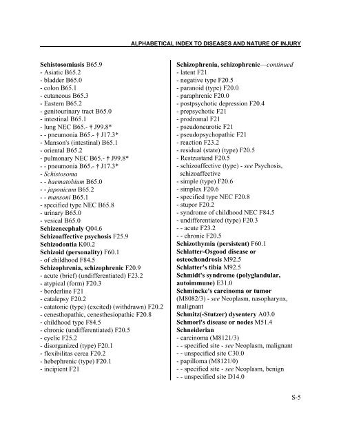 Instruction manual part 2e, vol 3: ICD-10 index