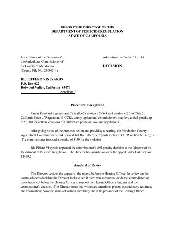 enforcement letter 04-09 attachment - California Department of ...