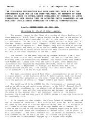 SECRET A. D. I. (K) Report No. 393/1945 THE ... - Cdvandt.org