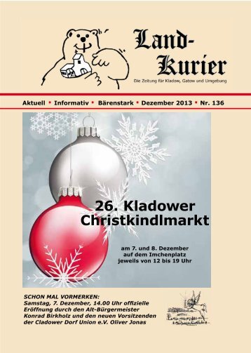 26. Kladower Christkindlmarkt - CDU Kladow