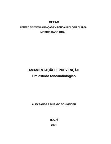 AMAMENTAÇÃO E PREVENÇÃO Um estudo ... - AIPRO