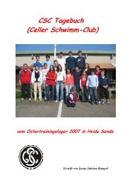 Zum Tagebuch - CELLER SCHWIMM-CLUB eV