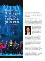 Tom Kitt — On Arranging Green Day's American Idiot for the Stage