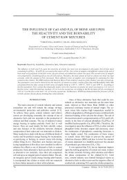 THE INFLUENCE OF CaO AND P2O5 OF BONE ... - Ceramics-Silikaty