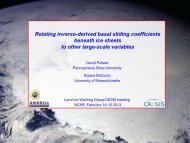 Relating inverse-derived basal sliding coefficients beneath ice ...