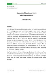 Klausur im Öffentlichen Recht für Fortgeschrittene - CF Müller Campus