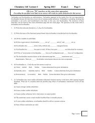 Exam 1 - UCLA Chemistry and Biochemistry