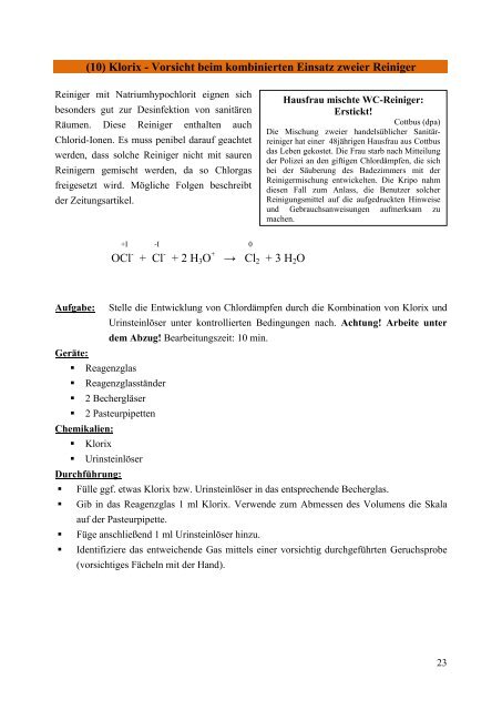 Haushaltsreiniger - chemiedidaktik.uni-jena.de - Friedrich-Schiller ...