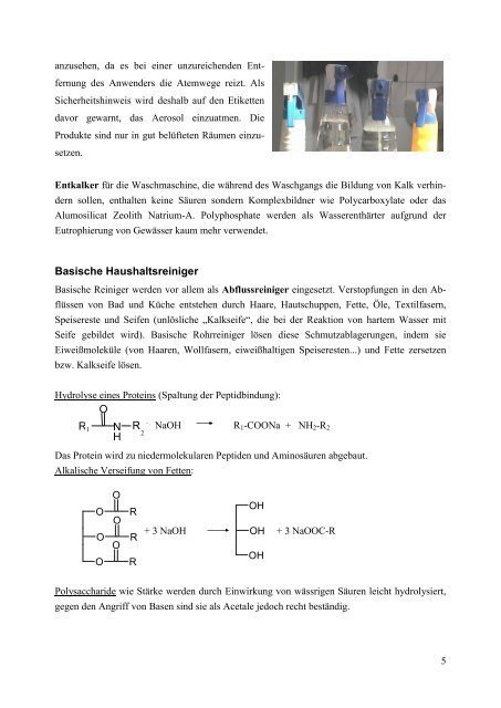 Haushaltsreiniger - chemiedidaktik.uni-jena.de - Friedrich-Schiller ...