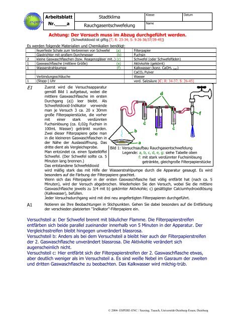 S2C28L - Chemie und ihre Didaktik, Universität Wuppertal