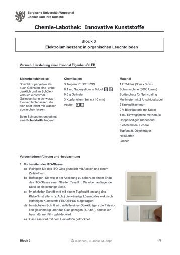 Chemie-Labothek: Innovative Kunststoffe - Chemie und ihre Didaktik ...