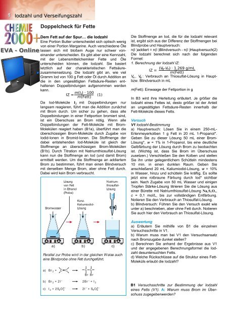 EVA - Online - Chemie und ihre Didaktik, Universität Wuppertal