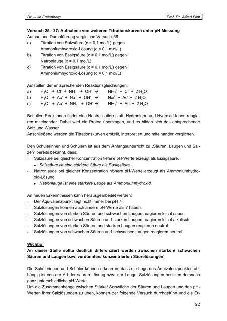 Zitronensaft und „Rohrfrei“ - Universität Rostock