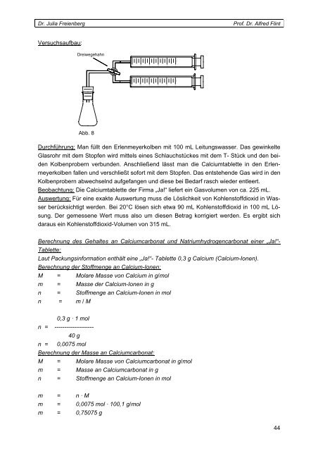 Zitronensaft und „Rohrfrei“ - Universität Rostock