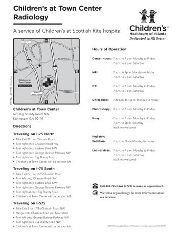 Children's at Town Center Radiology - Children's Healthcare of Atlanta