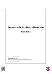 Precautions for Handling and Disposal of Dead Bodies, 2013 (9th ...