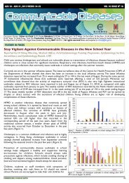 Communicable Diseases Watch Volume 10, Number 18, Week 34 - 35