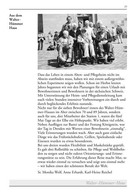 112. Rundbrief, 1. Halbjahr 2007 - Communität Christusbruderschaft ...