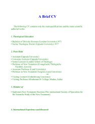 A Brief CV. - Chrys-caragounis.com
