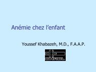 Anemie chez L`enfant - CHU Sainte-Justine