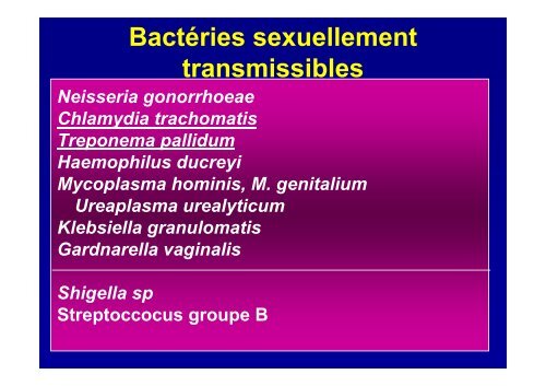 Maladies à transmission sexuelle (Eric Caumes - module 2)