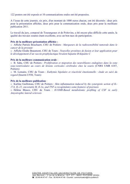 Stéphan MARET, Directeur délégué - (CHU) de Poitiers
