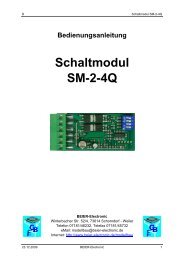 Bedienungsanleitung Schaltmodul SM-2-4Q - Beier-Electronic