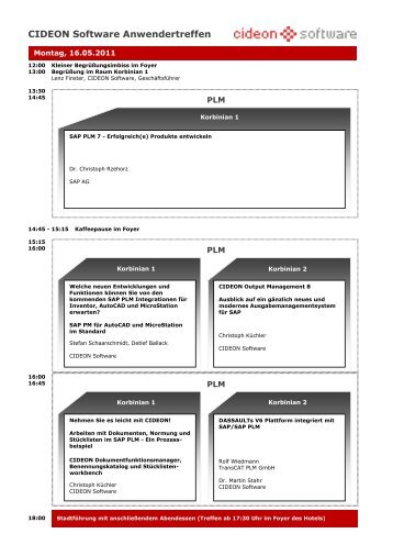 CIDEON Software Anwendertreffen