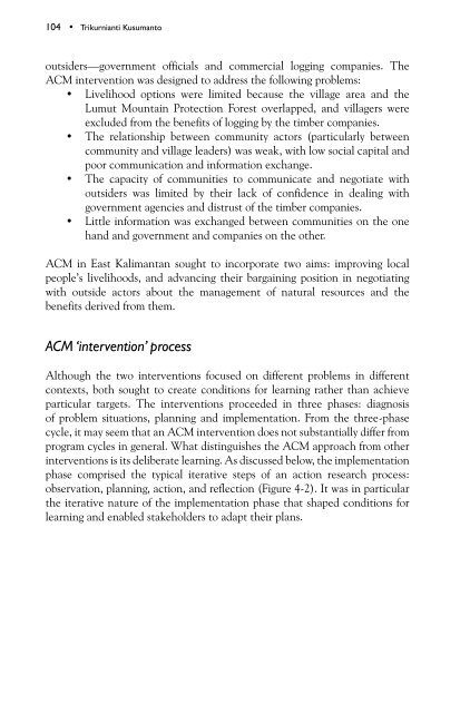 Adaptive collaborative management of community forests in Asia ...