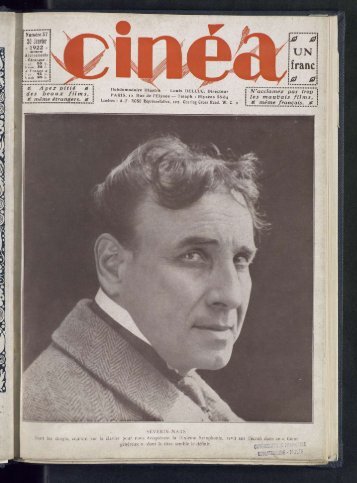 Cinéa n°37, 20/01/1922 - Ciné-ressources