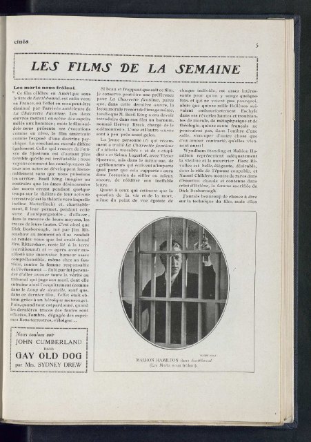 Cinéa n°37, 20/01/1922 - Ciné-ressources