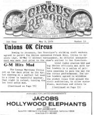 Circus Report, May 3, 1976, Vol. 5, No. 18