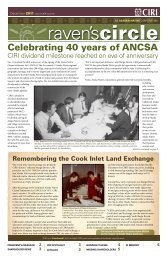 Celebrating 40 years of ANCSA - Ciri