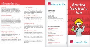 Dr. Lawton's Lab- CIT Science for Life - Cork Institute of Technology
