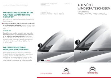 über Windschutzscheiben (PDF) - Citroën