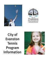 City of Evanston Tennis Program Information