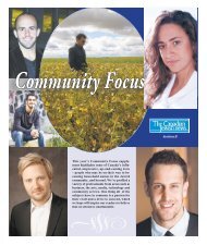 This year's Community Focus supple - The Canadian Jewish News