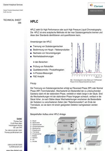 HPLC - Clariant