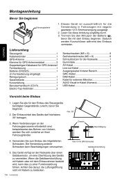 Montageanleitung - Clarion